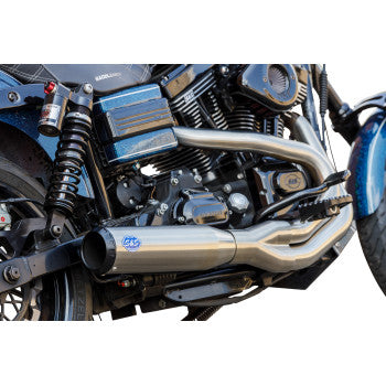 S&S Cycle 2-into-1 Qualifier Exhaust System - Brushed