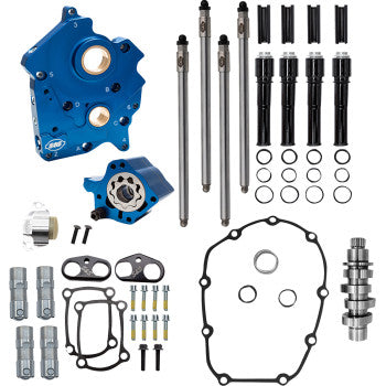 S&S Cycle Cam Chest Kit - 496 Chain Drive Cam - Water Cooled - Black Pushtubes - M8