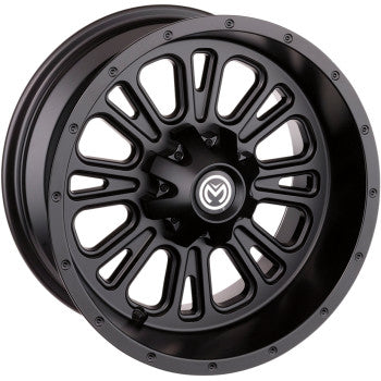 Moose Offroad 399X Wheel - Rear - Black - 12x8 - 4/136 - 4+4