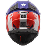 LS2 BATTLE SCAR - GLOSS RED/WHITE/BLUE - Gate Youth Helmet