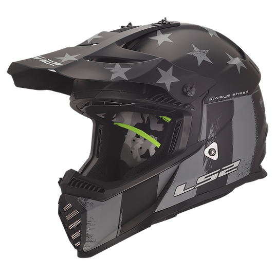 LS2 BATTLE SCAR - MATTE TONAL GRAY/BLACK - Gate Youth Helmet