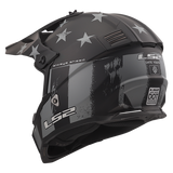 LS2 BATTLE SCAR - MATTE TONAL GRAY/BLACK - Gate Youth Helmet