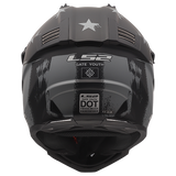 LS2 BATTLE SCAR - MATTE TONAL GRAY/BLACK - Gate Youth Helmet