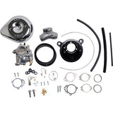 S&S Cycle Super E Carburetor with Stealth Air Cleaner Kit - Chrome - Evolution Big Twin