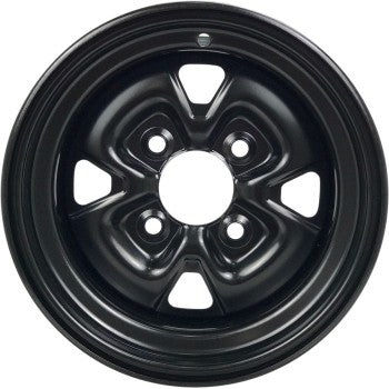 Moose Offroad Steel Wheel Steel Wheel - Black - 12x7 - 4/110 - 5+2