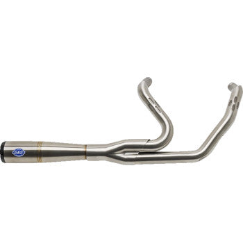 S&S Cycle 2-into-1 Diamondback Exhaust System - Stainless Steel - Race Only