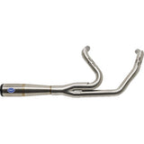 S&S Cycle 2-into-1 Diamondback Exhaust System - Stainless Steel - Race Only