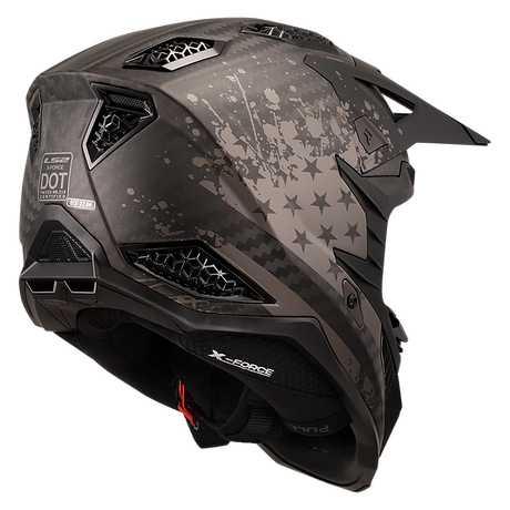 LS2 BLACK FLAG - MATTE BLACK - X-Force Carbon Helmet