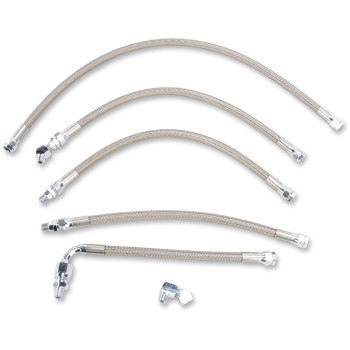 Stainless Steel Braided Oil Line Kit