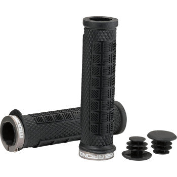 Moose Offroad Mountain Bike Lock-On Grips Mountain Bike Lock-On Grips - Black - 129 mm