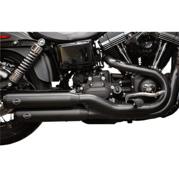 S&S Cycle Grand National Slip-On Mufflers - Ceramic Black