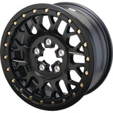 Moose Offroad Wheel - 346X - Beadlock/5 Lug - Front/Rear - Black - 15x7 - 5/4.5 - 5+2