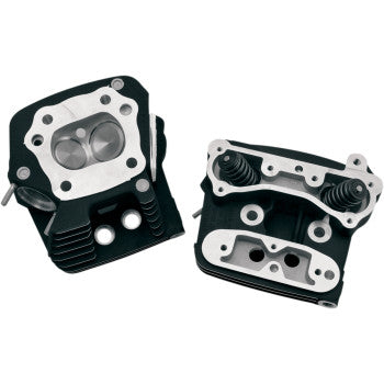 S&S Cycle Performance Replacement Head - Low Compression (82 cc) - Wrinkle Black - Evolution Big Twin