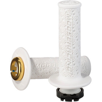 Moose Offroad 36 Series Lock-On Grips 36 Series Lock-On Grips - White/Gold