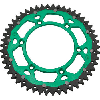 Moose Offroad Dual Sprocket Dual Sprocket - 50 Tooth - Green - Kawasaki/Suzuki