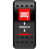 Moose Offroad Rocker Switch Rocker Switch -Winch - Red