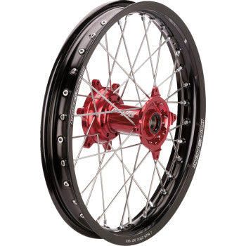 Moose Offroad SX-1 Complete Wheel - Black Wheel/Red Hub - 19x2.15 - Honda 250/450