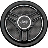 S&S Cycle Stealth Air Cleaner Cover - Triple-Spoke - Black