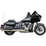 S&S Cycle 2-into-1 Qualifier Exhaust System - Brushed Stainless Steel - 49 State - Indian with PowerPlus