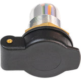 Tecmate OptiMate™ Panel Mount DIN Socket - Panel Mount - Flip Cap