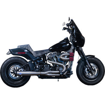 S&S Cycle 2-into-1 Superstreet Exhaust System - 50 State - M8 Softail - Stainless Steel