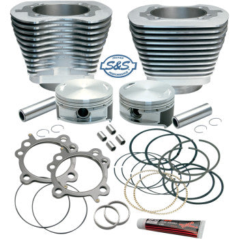 S&S Cycle Cylinder & Piston Replacement for S&S 106" Stroker Kit - Silver