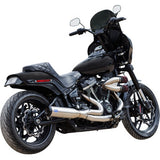 S&S Cycle 2-into-1 Qualifier Exhaust System - 50-State - Silver - Softail