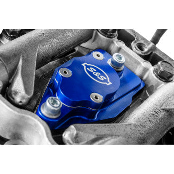 S&S Cycle Billet Head Breather - Anodized Blue - Twin Cam '99-'17