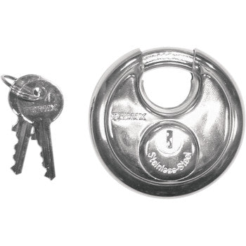 Trimax Stainless Steel Round Padlock - Keyed