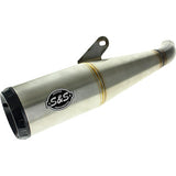 S&S Cycle Grand National Slip-On Muffler - Brushed Stainless Steel - X™500