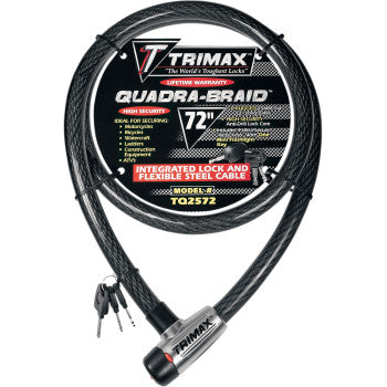 Trimax Quad-Braid Integrated Cable Lock - 72"