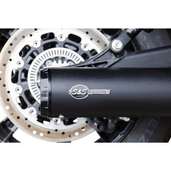 S&S Cycle 2-into-1 Grand National Exhaust System - Black - Race Only