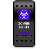 Moose Offroad Rocker Switch Rocker Switch - Zombie Blue