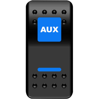 Moose Offroad Rocker Switch Rocker Switch - Auxilary Power - Blue