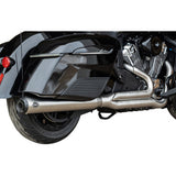 S&S Cycle 2-into-1 Qualifier Exhaust System - Brushed Stainless Steel - 49 State - Indian with PowerPlus