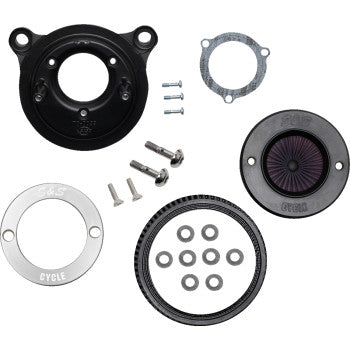 S&S Cycle Air Stinger Stealth Air Cleaner Kit - Black Chrome Ring
