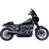 S&S Cycle 2-into-1 Qualifier Exhaust System - Race Only - Guardian Black