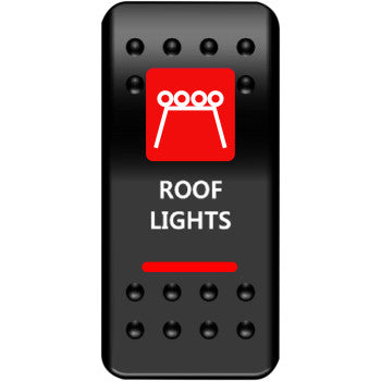 Moose Offroad Rocker Switch Rocker Switch - Roof Light - Red
