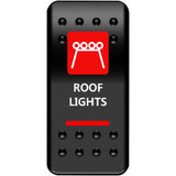 Moose Offroad Rocker Switch Rocker Switch - Roof Light - Red