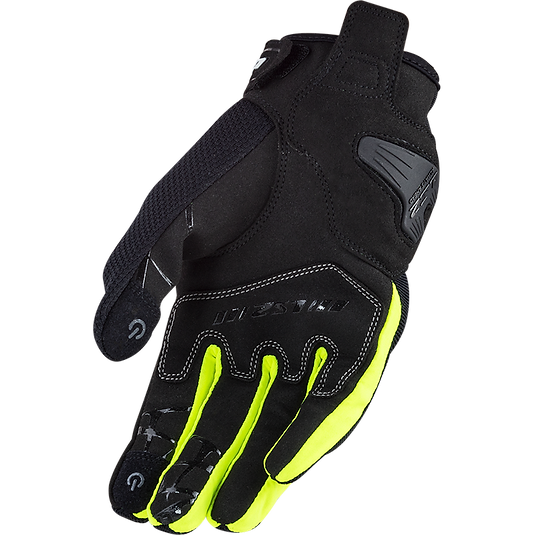 LS2 DART II - BLACK HV YLW - Men's Touring Glove