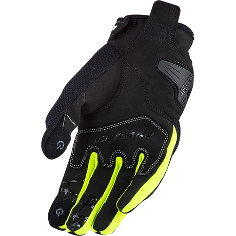 LS2 Dart 2 Mens Touring Gloves Black/Hi-Vis Yellow
