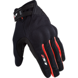 LS2 DART II - BLACK RED - Men's Touring Glove