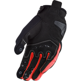 LS2 DART II - BLACK RED - Men's Touring Glove