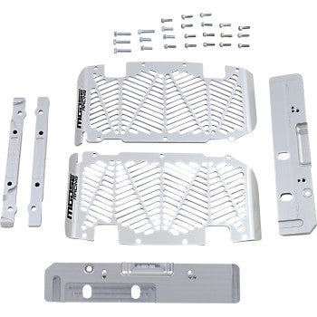 Moose Offroad Radiator Guards Radiator Guards - Brushed Aluminum - Sherco