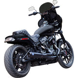 S&S Cycle 2-into-1 Qualifier Exhaust System - Race Only - Guardian Black