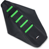 Ribbed Seat Cover Ribbed Seat Cover - Black Cover/Green Ribs - Kawasaki