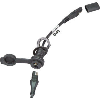 Tecmate OptiMate™ SAE Panel Mount Socket O-40 - Short
