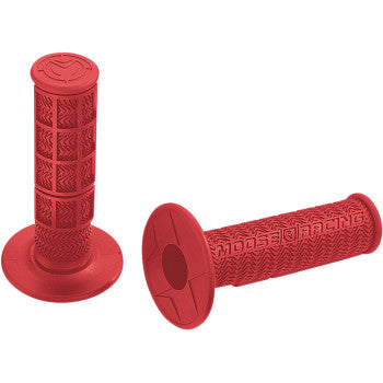 Moose Offroad Flange Style Stealth MX Grips Flange Style Stealth MX Grips - Red