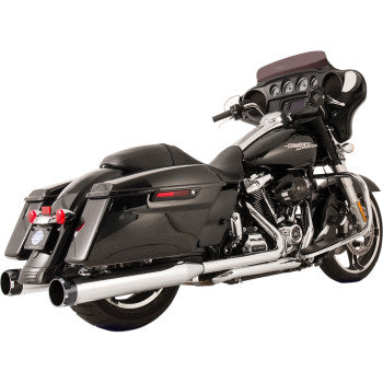 S&S Cycle El Dorado Dual Exhaust System - Chrome - Black Thruster