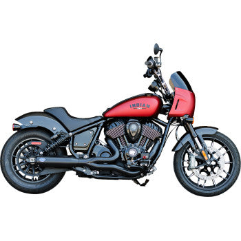 S&S Cycle 2-into-1 Qualifier Exhaust System - Guardian Black - 49-State - Indian Chief